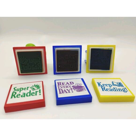 Reading Character Stampers - Library Bookworm - Picture 3 of 4